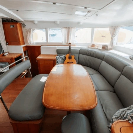 Vista interior o externa del barco